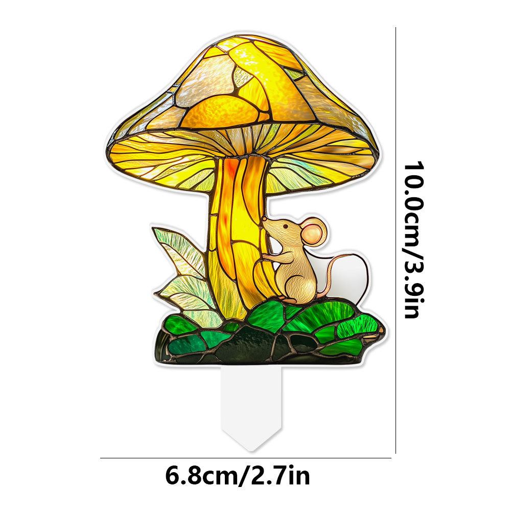 Colgante TYU641 - 684 acrílico maceta flor verde inserto maceta decoración de plantas de vidrio tintado
