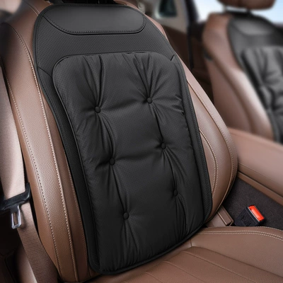 Seat Cushion for All Seasons, Car — Four Seasons Pad - noble-black-single-backrest-no-standard-model-please-note-the-car-logo