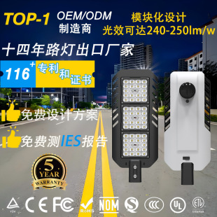 Zhongshan Led Die-Casting Module 6-20Kv Lightning Protection Wide Voltage Light Control Outdoor Waterproof City Street Light 200W Led Lamp
