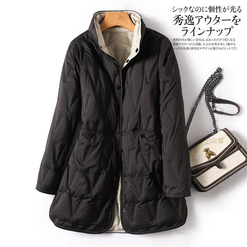 国境を越えた秋冬の新型ダウンジャケットの女性の中には、薄いサイズのゴムがあります。