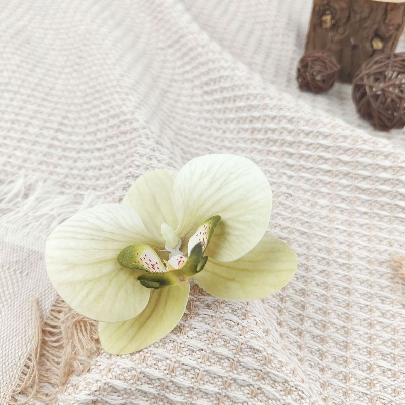 胡蝶蘭の花の頭のかんざしの花のカチューシャの髪飾りの服の靴の装飾の材料の部品のシミュレーションの花の頭の花|undefined