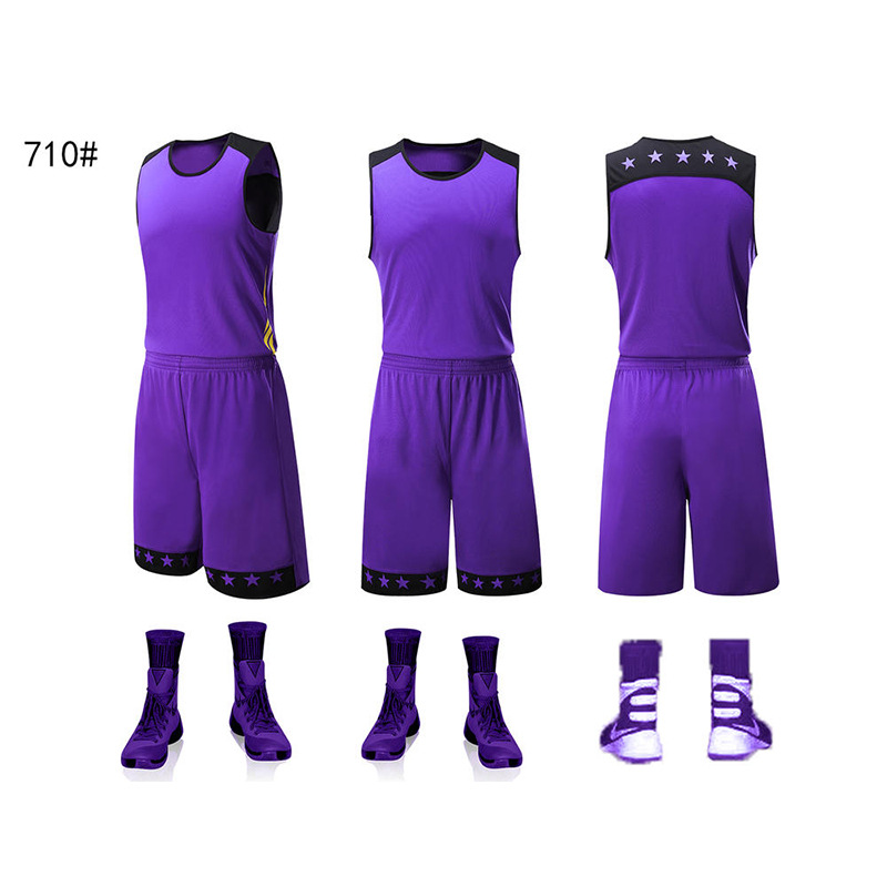 Basketball uniform set men's and women's single-layer double-sided jersey vest children's parent-child clothing training clothing sports competition clothing students
