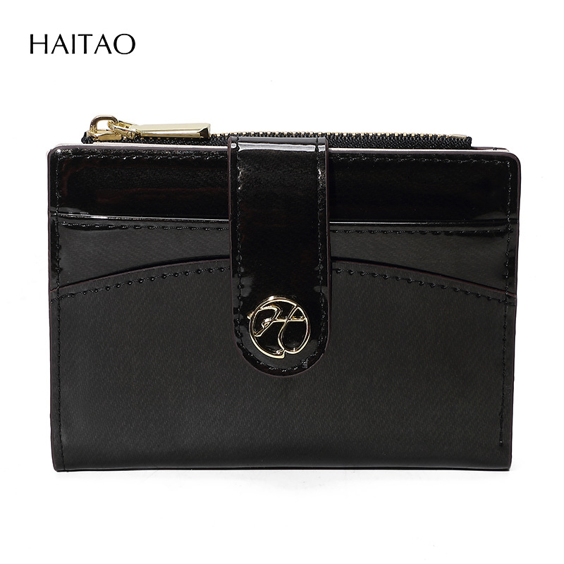 20% de descuento corto bolso de mujer color caramelo brillante multi-tarjeta nuevo bolso de cambio