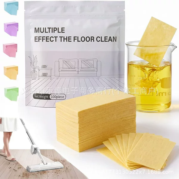 Cross-Border New Product Floor Cleaning Tablets Multi-Functional Cleaner Floor Cleaning Tablets English Cleaning Agent Convenient for Stain Removal