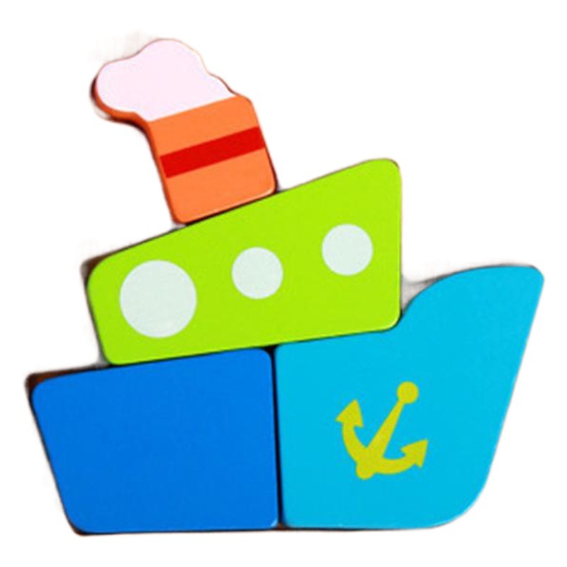 Rompecabezas 3D de animales, tablero de mano, juguete educativo para niños, rompecabezas de madera para bebés, tablero de rompecabezas de madera gruesa para edades de 1 a 2 a 3 años