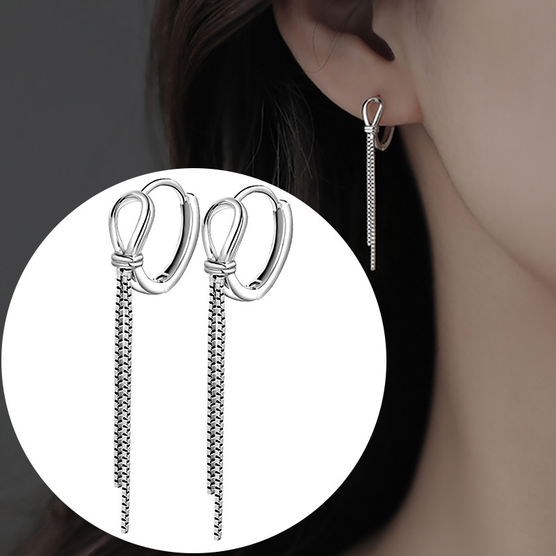 high quality elegant long earrings with tassels