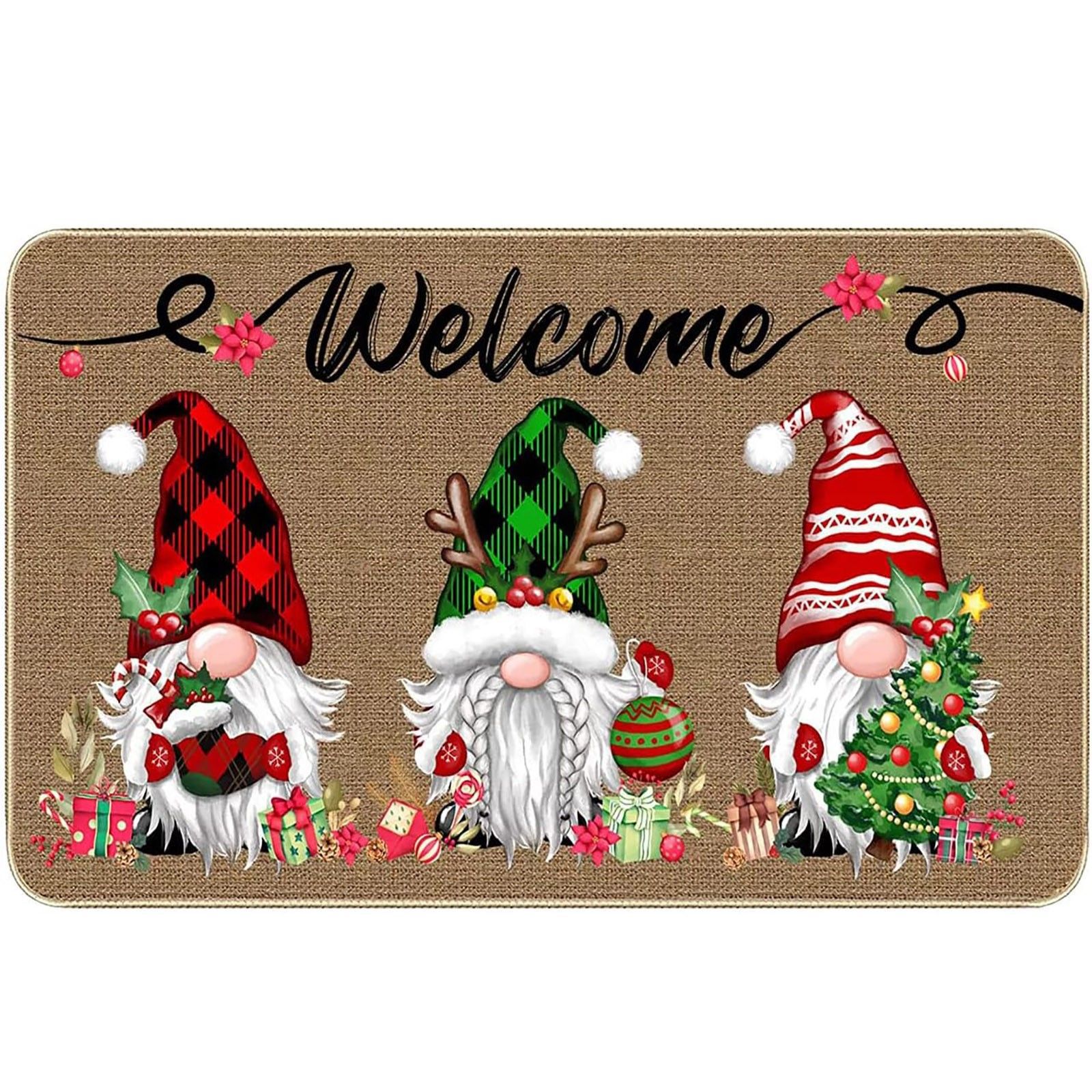 跨境仿椰棕地垫家用玄关入户门垫厨房吸水防油两件套耐脏进门地毯