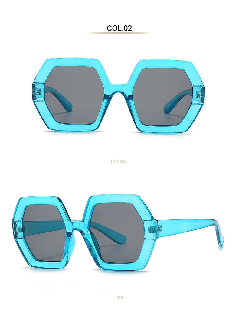 Casual Retro Geometric Pc Polygon Full Frame Women's Sunglasses display picture 3