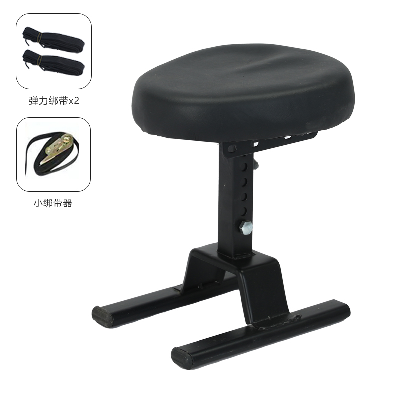 ✿All black 010 single seat + adjustable + small strap