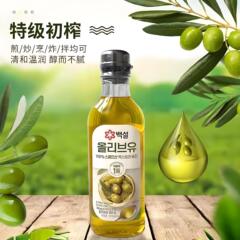 韩国进口希杰白雪橄榄油特级初榨无添加炒菜凉拌菜食用油不油腻