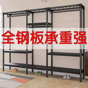 All-Steel Frame Wardrobe for Home Bedroom Simple Assembly Fabric Wardrobe for Rental Housing Strong and Durable Thickened and Reinforced Steel Pipe