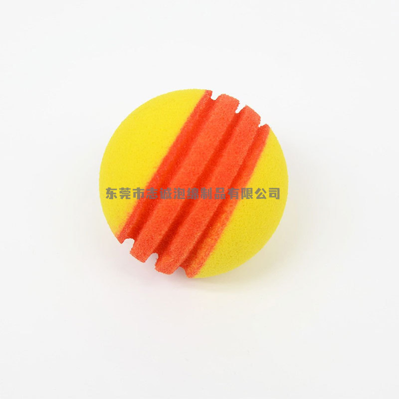 Cross-border best-selling polyurethane pickleball yellow high-elasticity sponge ball for competition and training, customizable