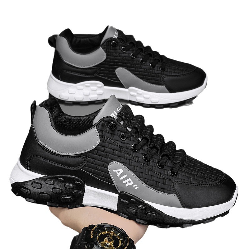 Chaussures pour hommes confortables et neuves, chaussures de sport à semelle épaisse tout-en-un, décontractées pour hommes_voghion.com