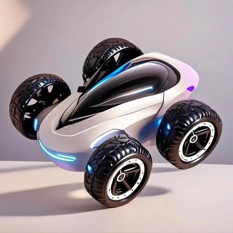 Cross-Border Popular Stunt Car with Tumbling Features, Durable and Crash-Resistant Double-Sided Car, Fun Toy Car, Small Commodity for Stalls, Children's Gift