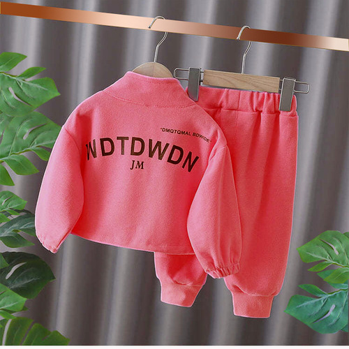 Children's Set 2024 Spring and Autumn Casual Outfit Trendy Two-Piece Set for Little Girls Fashionable Baby Clothes