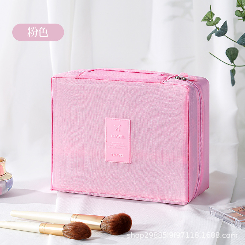 Gran capacidad de segunda generación nueva bolsa de lavado coreana bolsa de maquillaje bolsa de almacenamiento portátil multifuncional bolsa cuadrada bolsa de almacenamiento