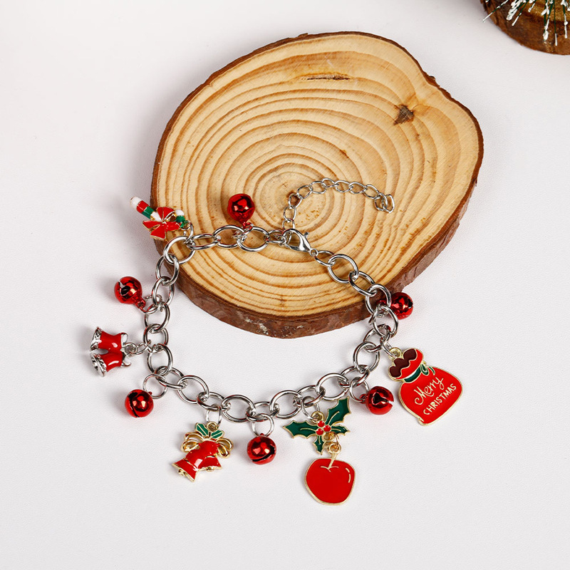 Alloy Material Christmas Festival Basic Cartoon Alloy Chain & Link Bracelets Christmas Wholesale