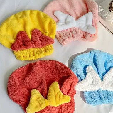 Hair towel, quick dry cute shower cap, water absorbent, 2021 collection, increased thickness