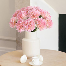 仿真康乃馨母亲节家居花瓶插花装饰品母亲教师仿真花节日假花