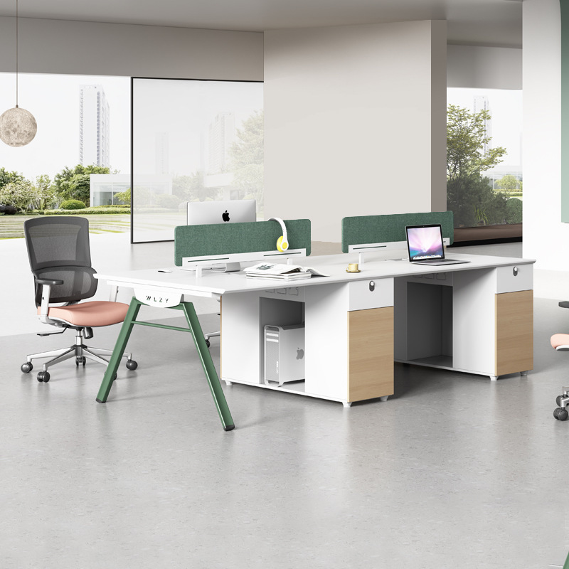 Yongxin Office Desk and Chair Combination Screen Work Station Office Staff Desk Designer Four-Person Simple Furniture