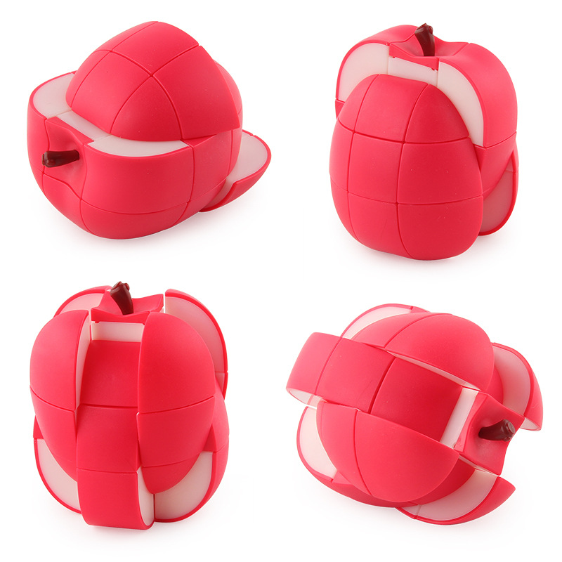Pan-nuevo cubo de fruta de simulación simple entrada rompecabezas descompresión juguete en forma de traje de fruta cubo giratorio suave