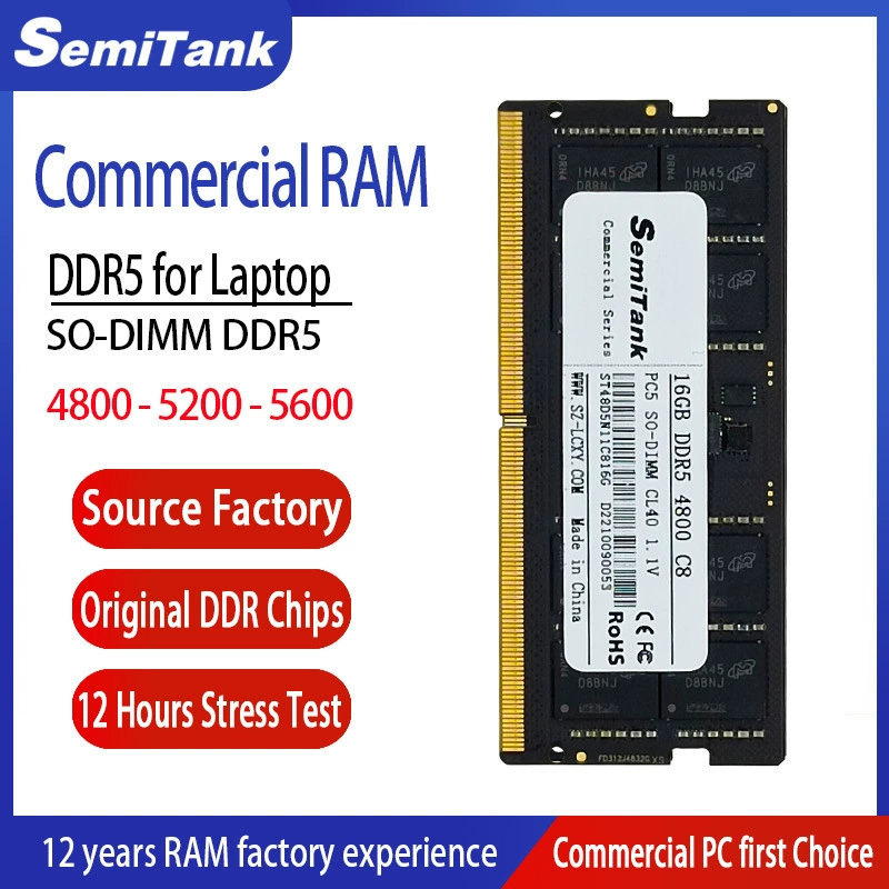 Коммерческая память LAPTOP RAM 8G SO-DIMM 16GB NB DDR5 32GB 5600