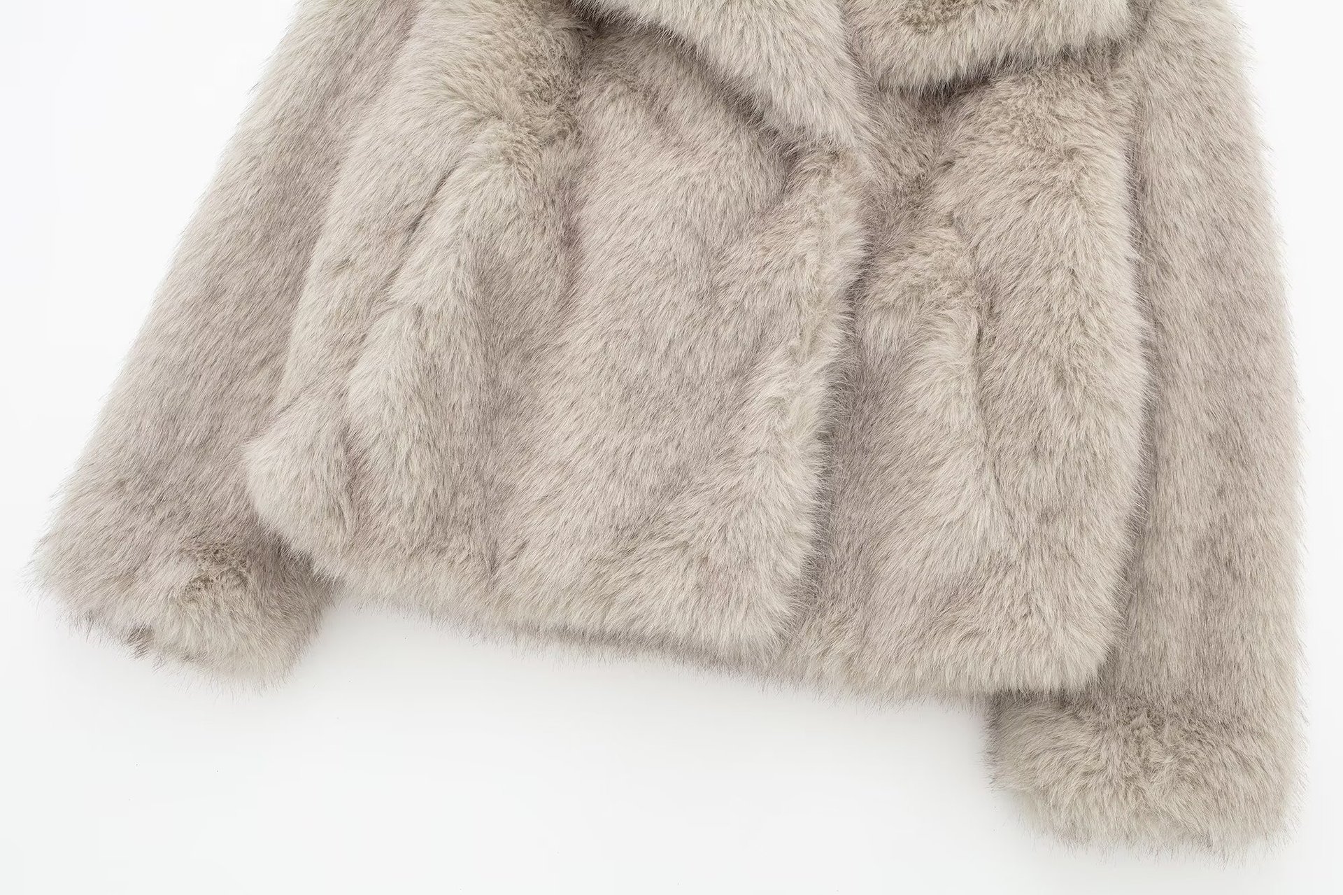 1330g Weight Faux Fur Coat Outerwear Type Long Sleeve Sleeve Length Single Breasted Placket Type Polyester Fabric Type Long Top Length Coat Tops Type Holiday Occasion Turndown Neckline Loose Fit Type Solid Color Pattern Winter, Autumn Season Women's Gender Pocket Design Elegant, Streetwear Style Women's Elegant Streetwear Solid Color Pocket Single Breasted Coat Faux Fur Coat 7