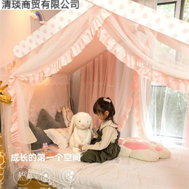 Bed Tent for Home Use, Mosquito Net for Indoor Use, Princess-Themed Children's Reading Room, Girls' Bedroom, Separate Bed, Direct Supply