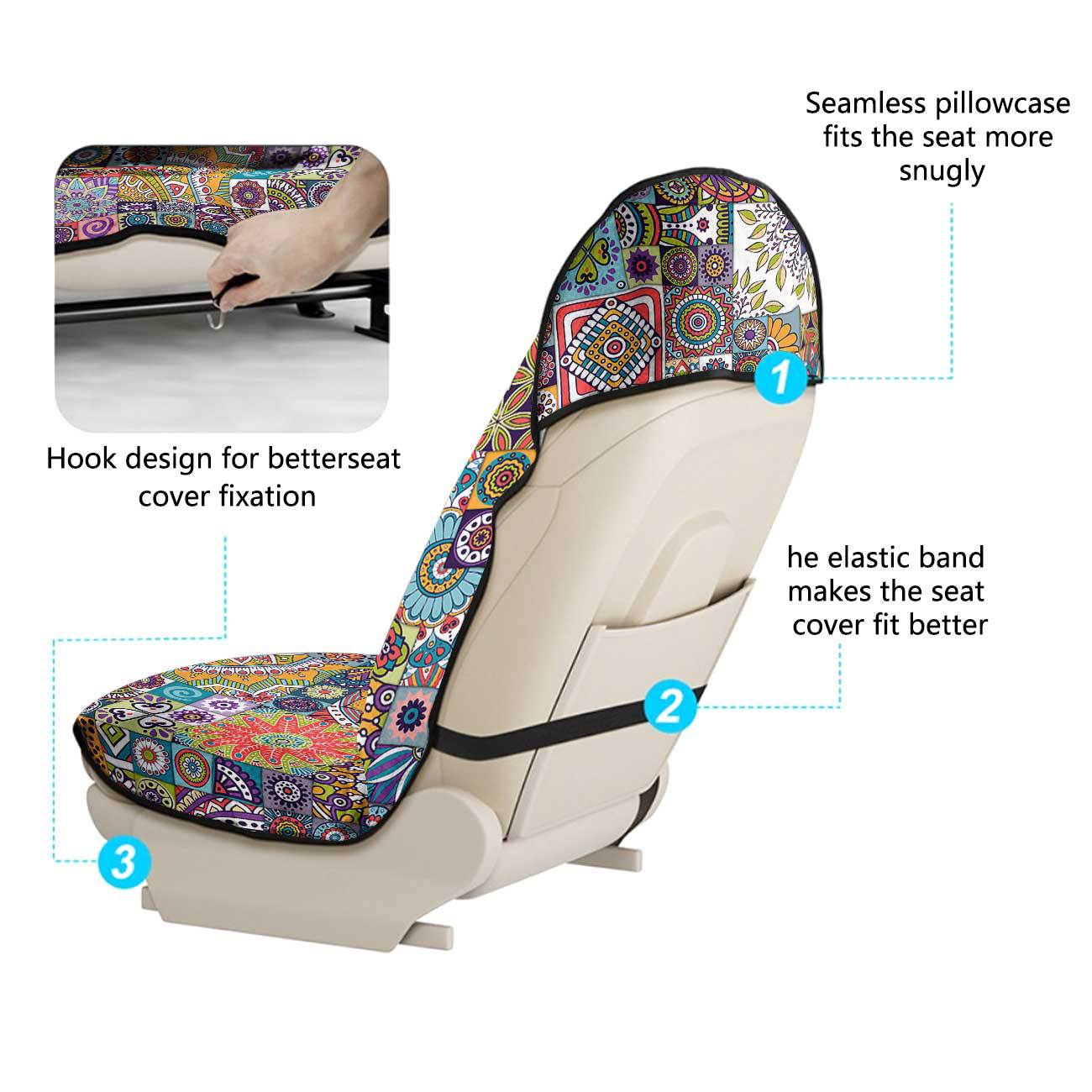 Car seat towel cover front seat protector suitable for gym and exercise, universal for all seasons, car use 76