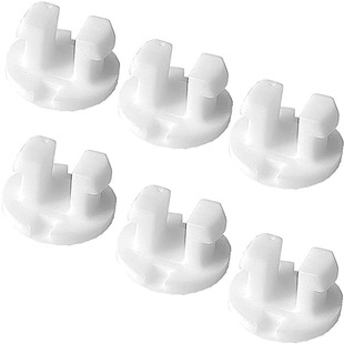 Cross-border retail curtain accessories 6 sets of Venetian blinds Venetian blinds lower rod clasp white plug closure