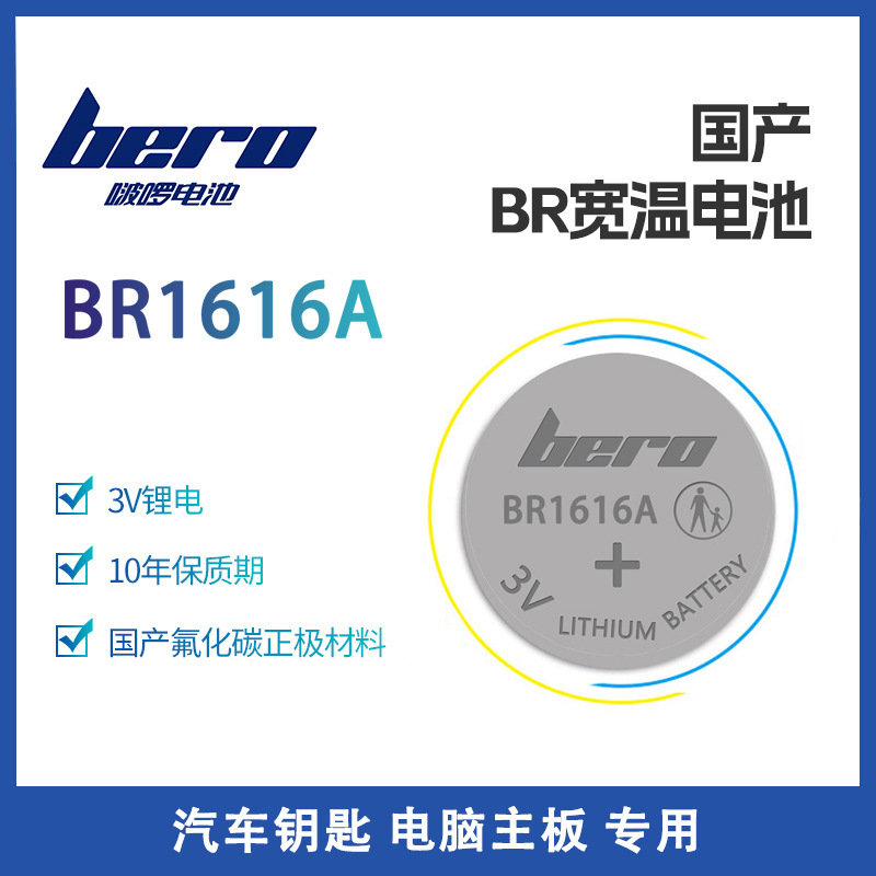 Bero BR1616A computer motherboard car remote control button battery