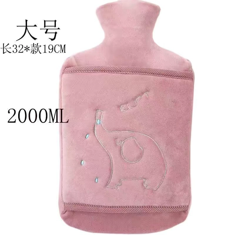 Plush keep warm water container, capacious hand warmer PVC
