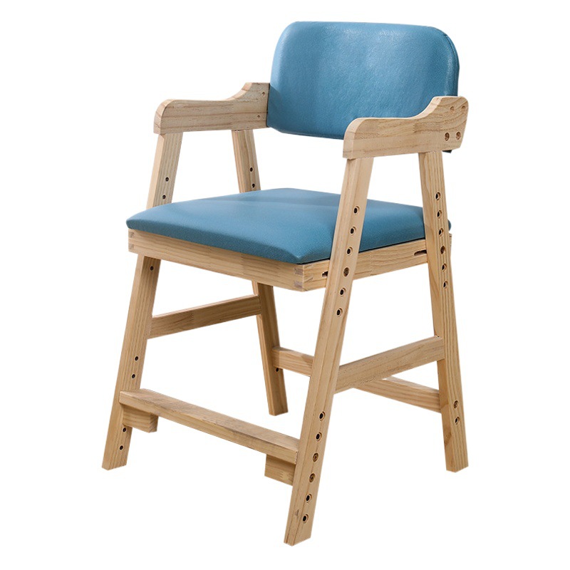 One-piece delivery solid wood children's correction sitting posture learning lifting chair primary school student dining table and chair adjustable writing chair