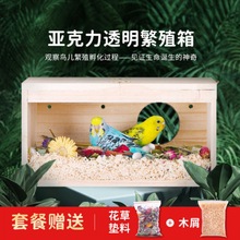 寵物鸚鵡繁殖箱玄鳳虎皮孵化鳥籠配件用品大鳥窩窩獨立站廠家直銷