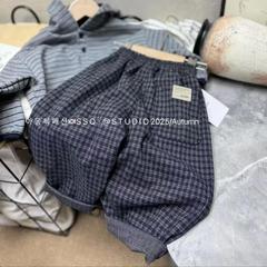 秋季新款韩版儿童裤子男女童灯笼裤男孩女孩休闲裤宝宝弯刀裤