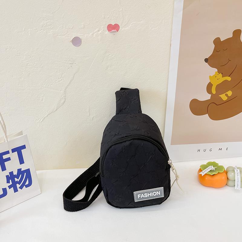 Estilo coreano guapo niños y niñas bolsa de pecho Moda Net tablero de ajedrez rojo A cuadros bolsa de cintura pequeña para niños bolsa de mensajero casual del hombro del todo fósforo