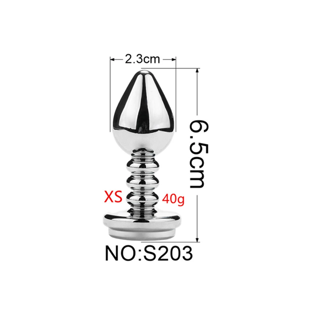 Detachable Anal Plug Heads, Silicone & Metal Options, Multiple Shapes and Sizes