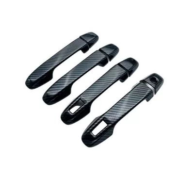 Suitable for 11-20 Toyota: Other Automotive Exterior Supplies - carbon-fiber-pattern-handle-single-hole-2-intelligent-version-2