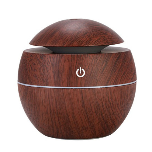 Cross-border 200ml mushroom wood grain humidifier silent colorful air creative vase bedroom hydrating aromatherapy spray