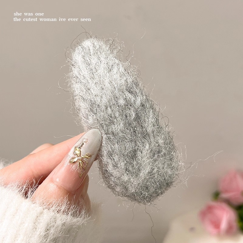 Clip de cabello de flor de leopardo para mujeres clip de cabello de alto nivel frente clip de frangeo 2025 nuevo clip lateral clip de cabello toque