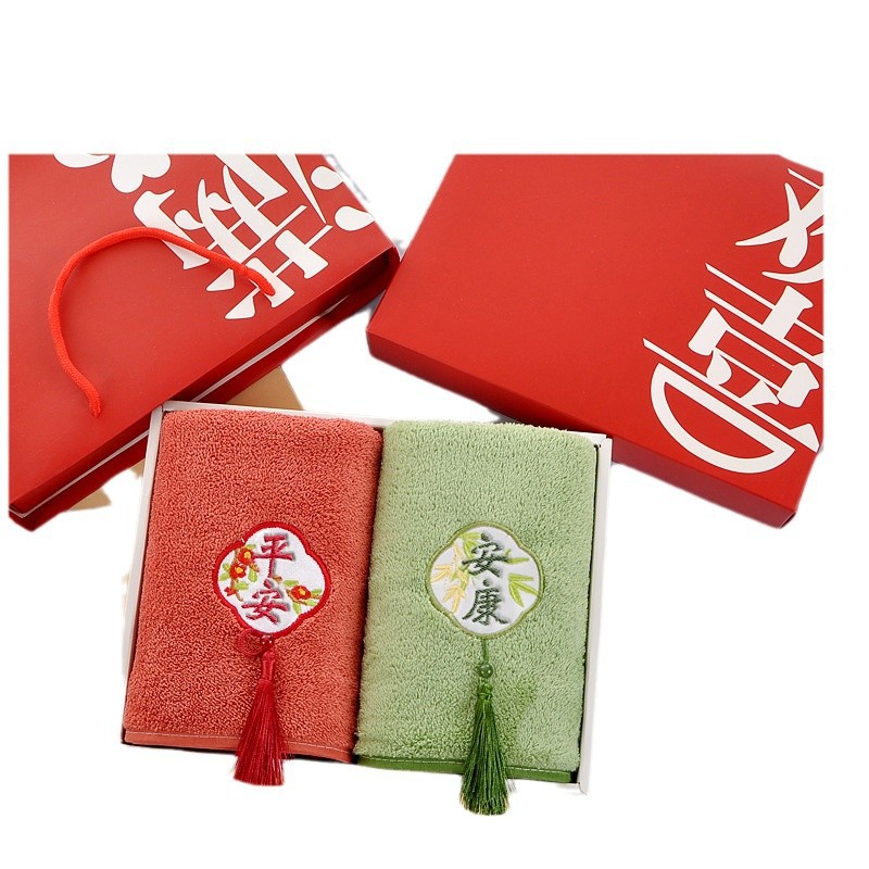 Coral velvet towel