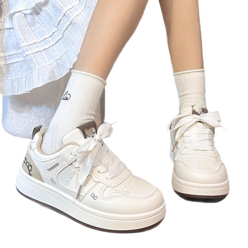 Women's white shoes, new autumn style, children's shoes, versatile student sports casual shoes, thick sole women's shoes