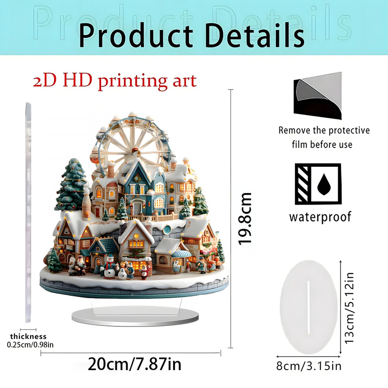 跨境新品独角兽白马和仙子2D亚克力平面立牌家居桌面装饰礼物摆件|undefined