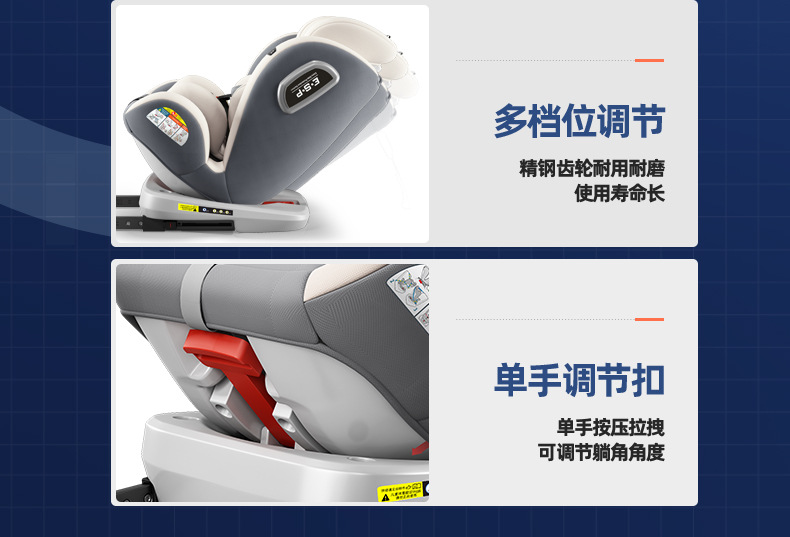 Suitable for Kids Safety Seats for Cars, Baby Car-Mounted 360-Degree Rotating Portable Seats 0-Its