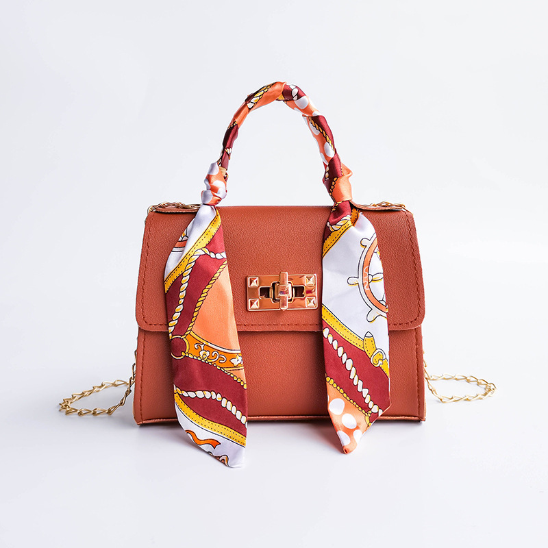 Damen Umhängetasche Mit Schal Und Kette Modische Designertasche_voghion.com