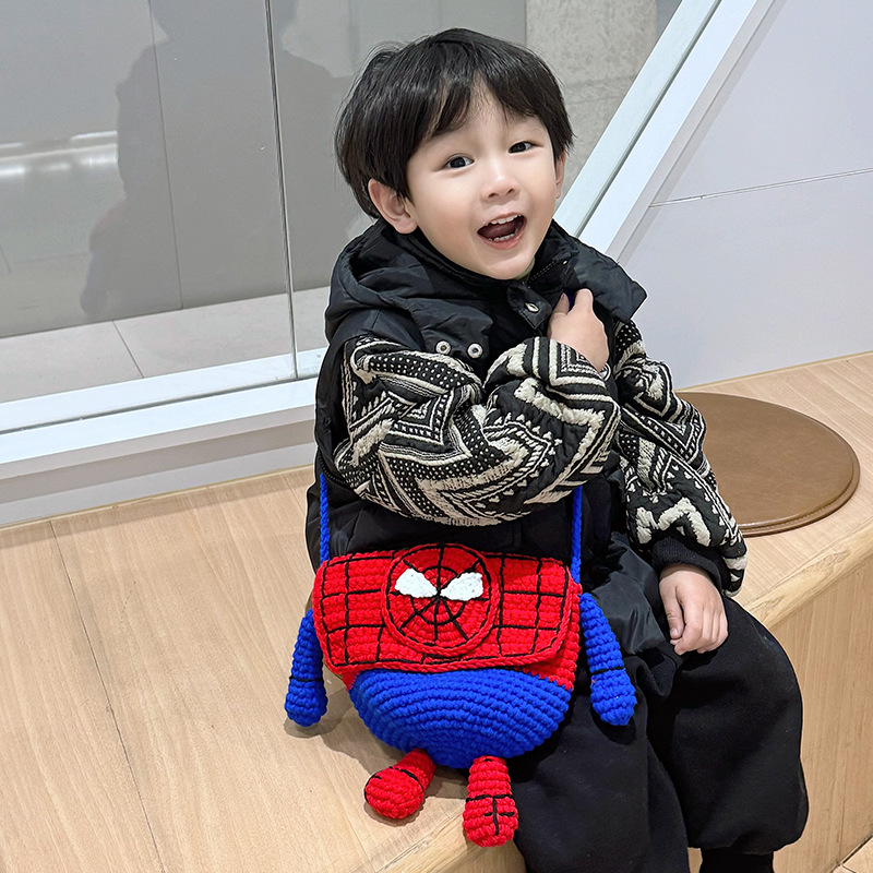 Bolsa de hombro para niños coreanos Chao Cool, productos terminados de gancho de lana, bolsas de mochila para niños, nuevas bolsas de comercio exterior transfronterizas para niños