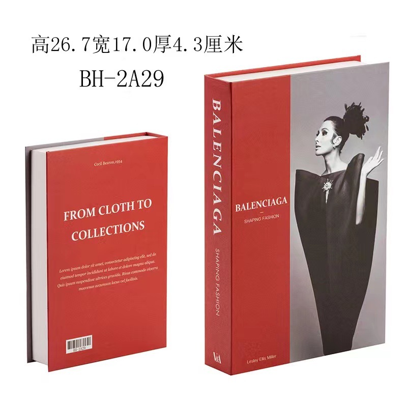 Nordic moderno libro falso plegable Inglés simulación libro accesorios de decoración libro Hotel hogar suave decoración libro