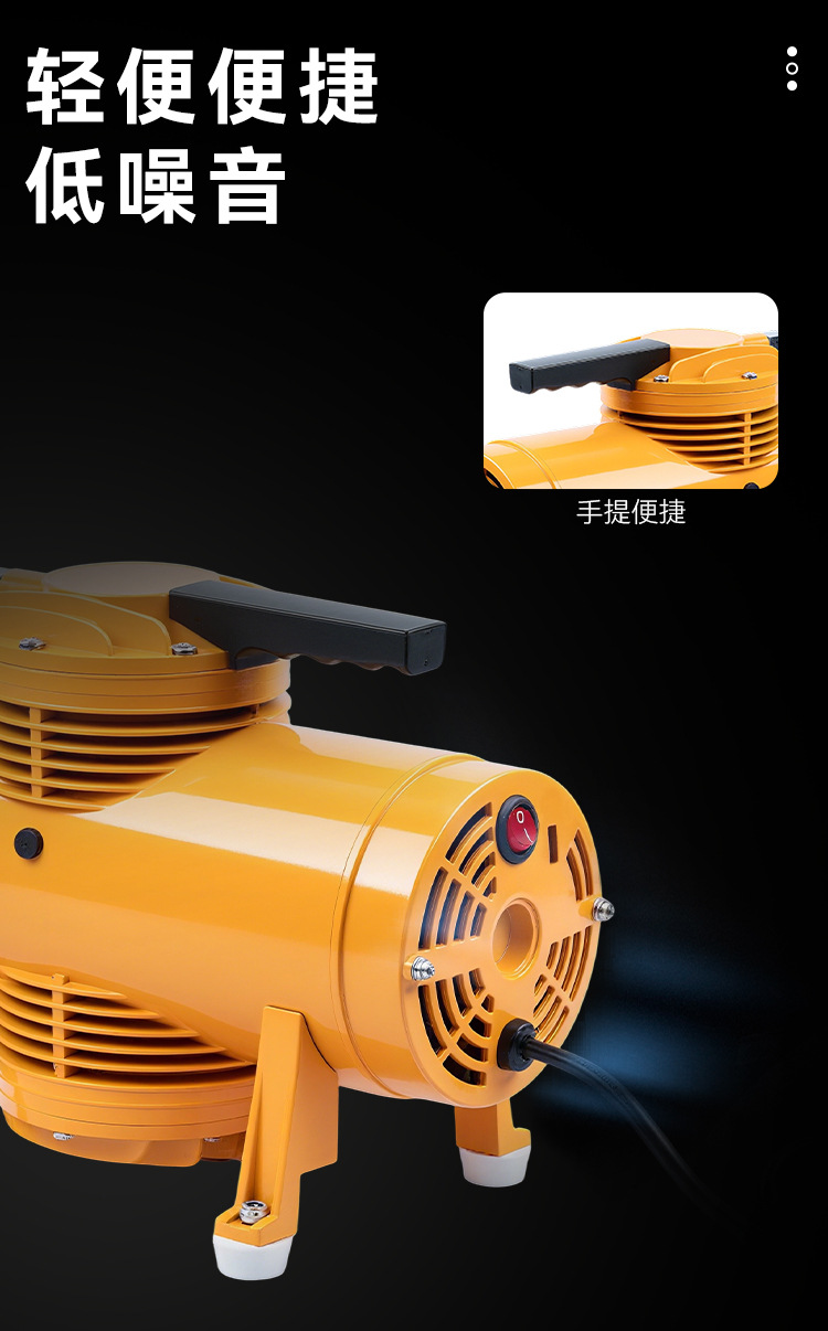 Manufacturer Sells Oil-Free Small Air Compressor As-08 Portable Tool for Dental, Tattoo, Spray Painting, and Woodworking