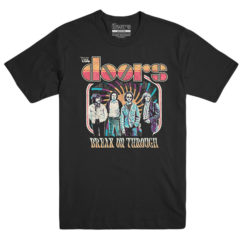 The Doors Rock Band American Retro Classic Oversize High Street Vintage Short-Sleeved T-Shirt