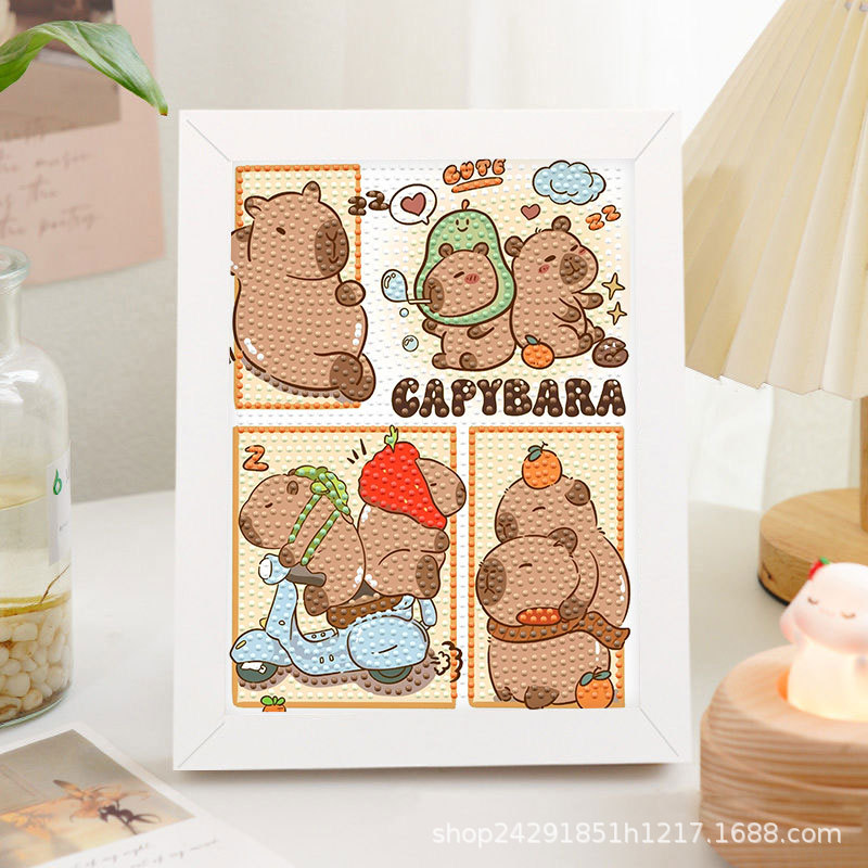 Diamante nuevo lápiz de dibujos animados pequeño nuevo pegatino diy puzzle manual regalo de cumpleaños para niños estudiantes